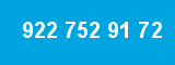 922 752 91 72 922 752 91 72